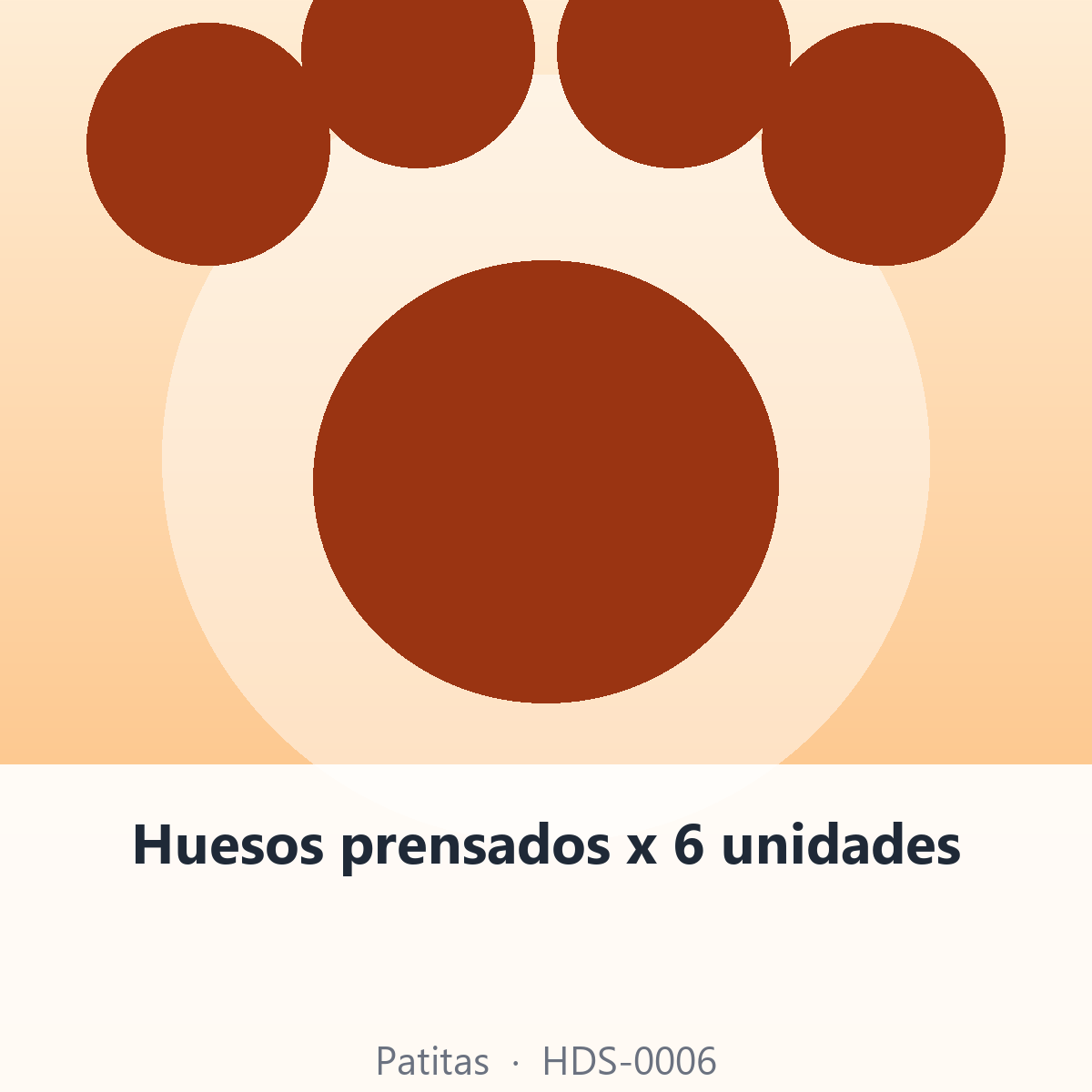 Huesos prensados x 6 unidades