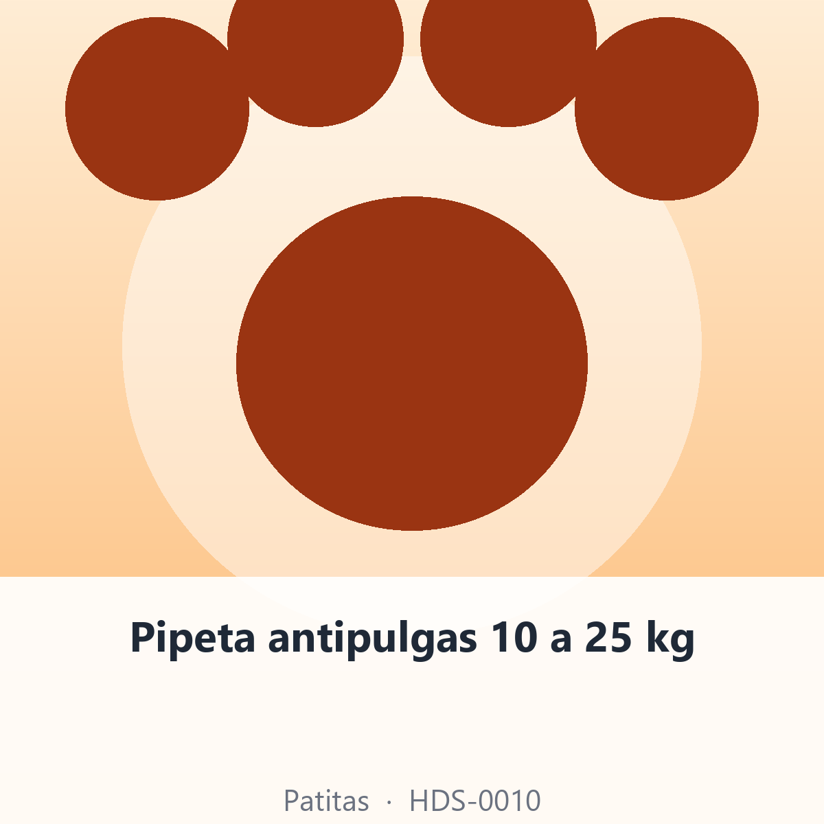 Pipeta antipulgas 10 a 25 kg