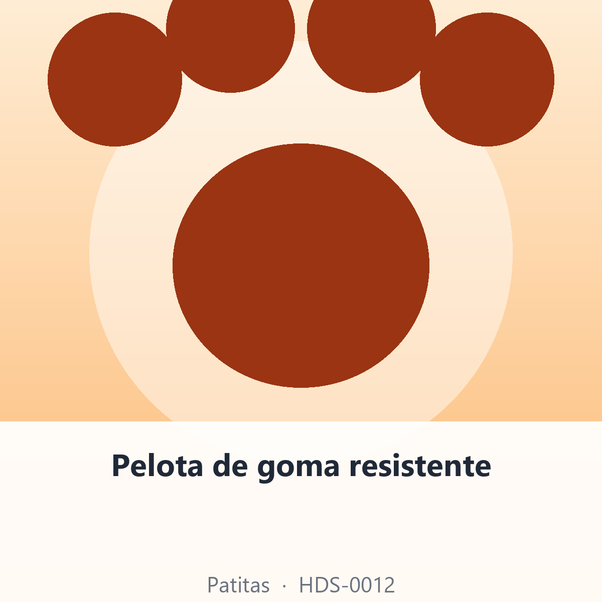 Pelota de goma resistente
