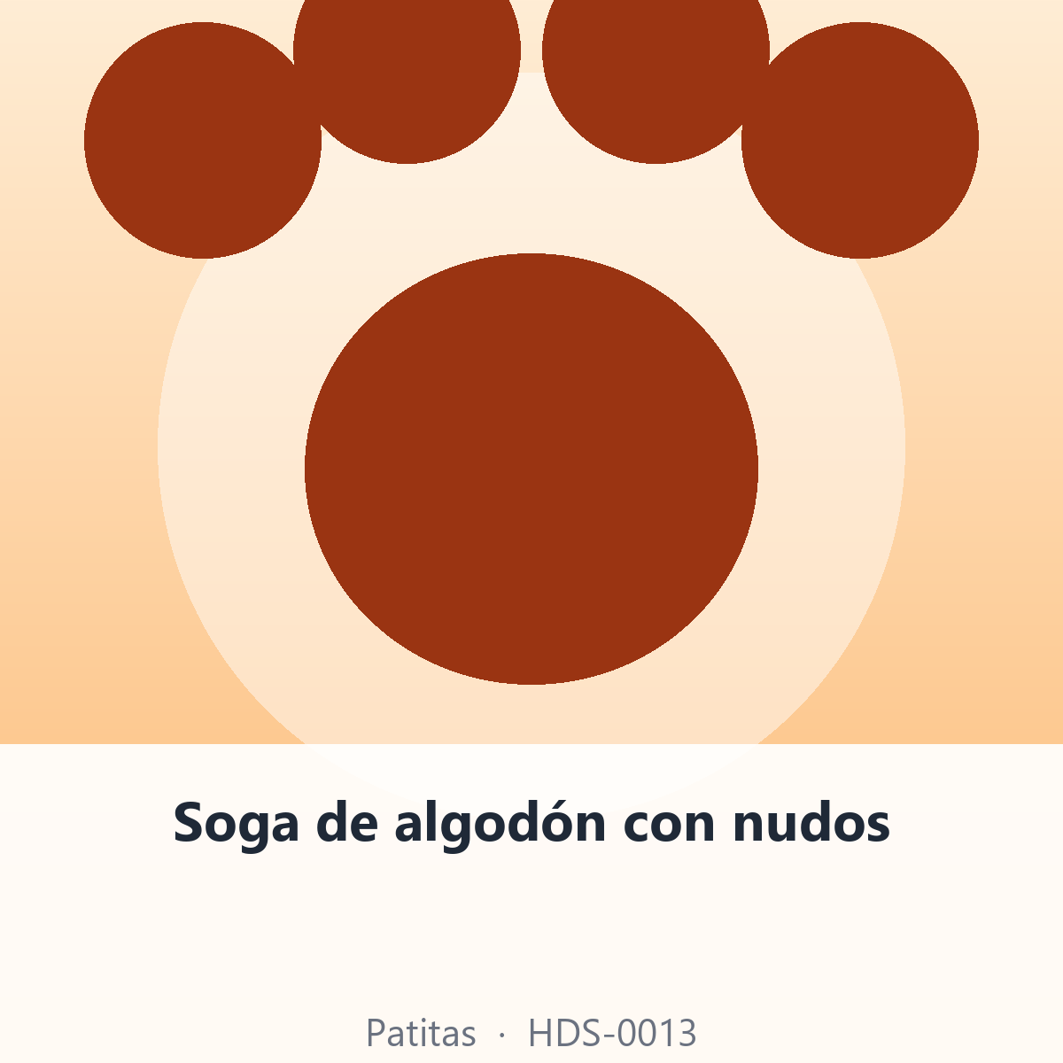 Soga de algodón con nudos