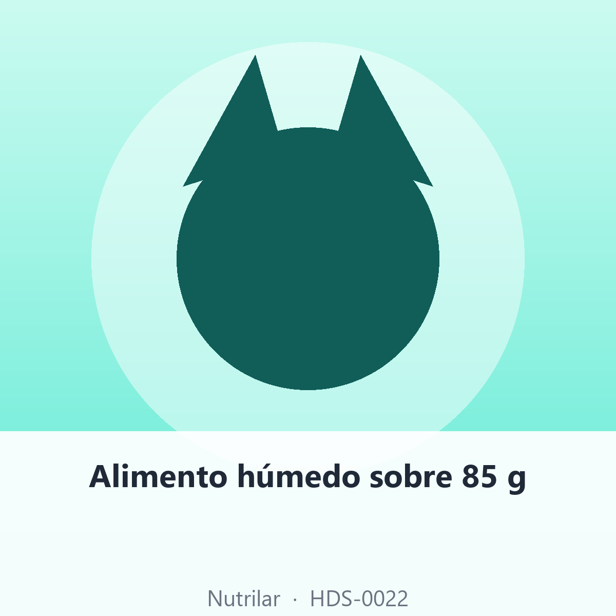 Alimento húmedo sobre 85 g