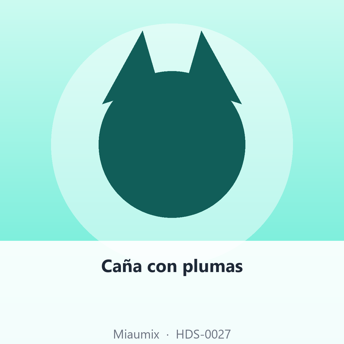 Caña con plumas