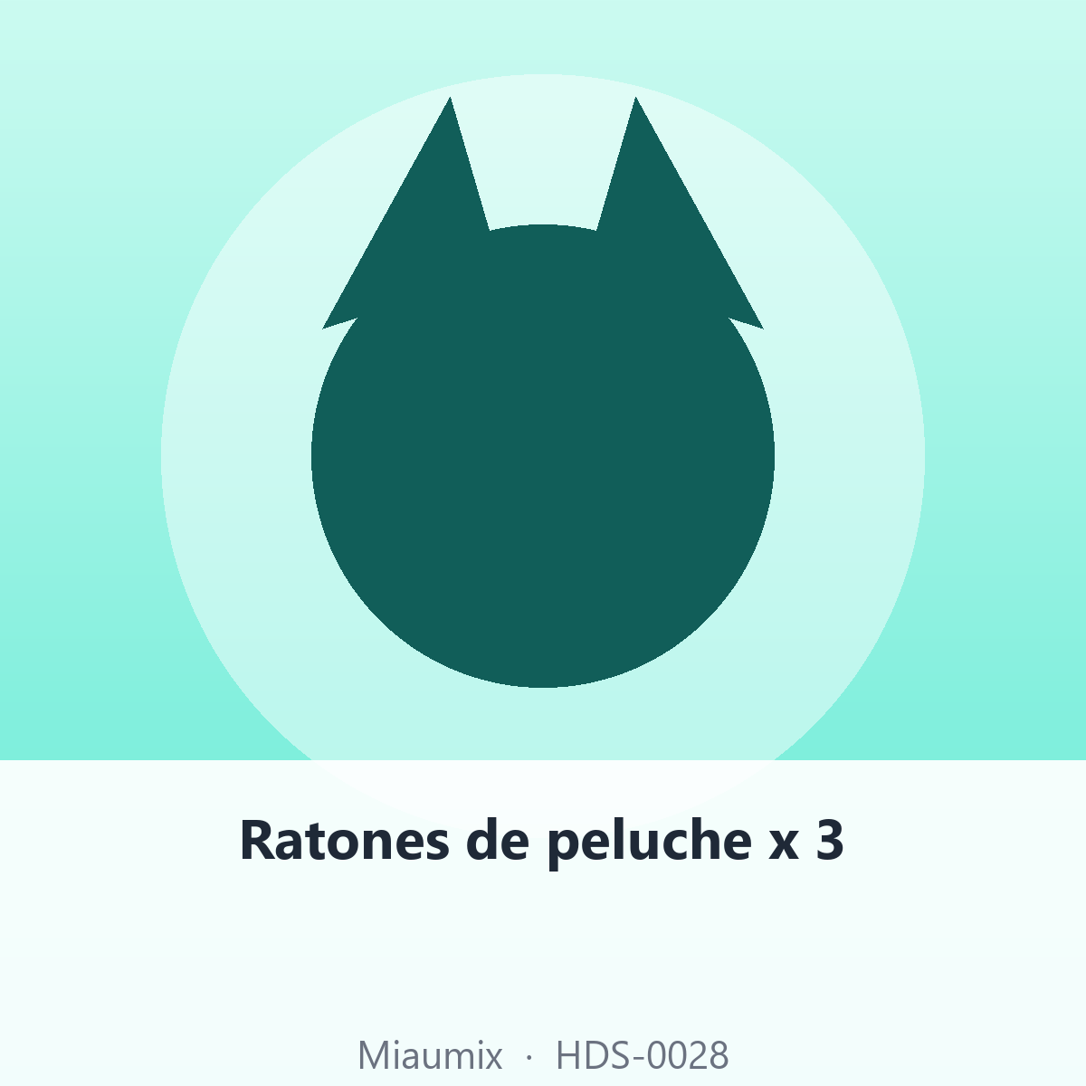 Ratones de peluche x 3