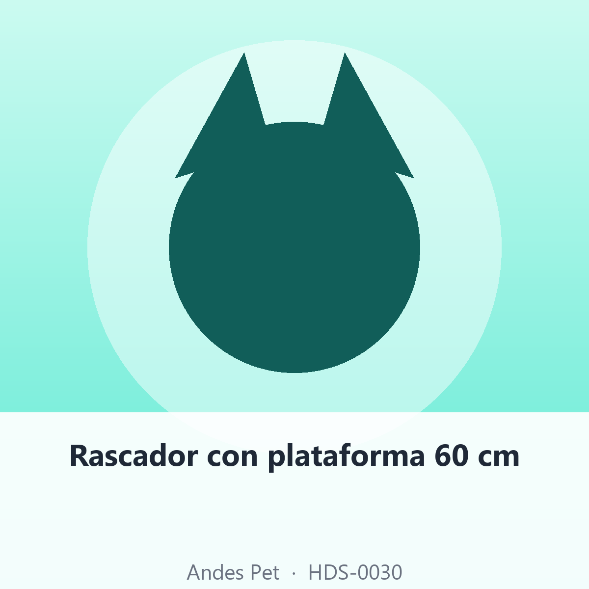 Rascador con plataforma 60 cm
