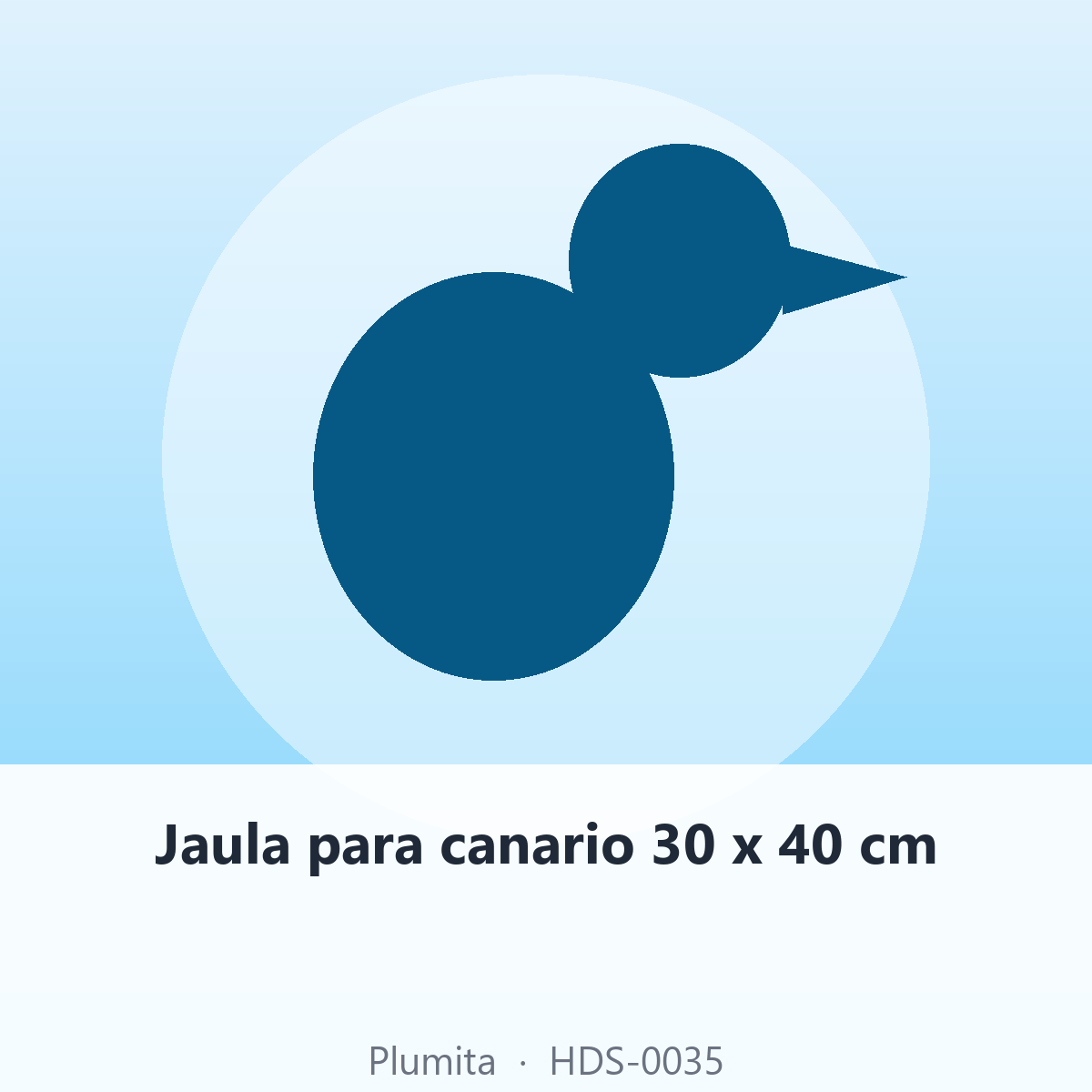Jaula para canario 30 x 40 cm