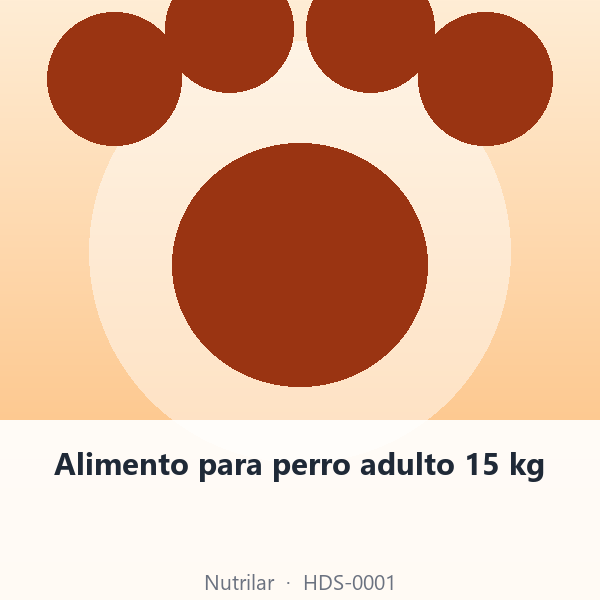 Alimento para perro adulto 15 kg
