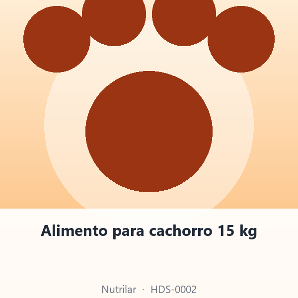 Alimento para cachorro 15 kg