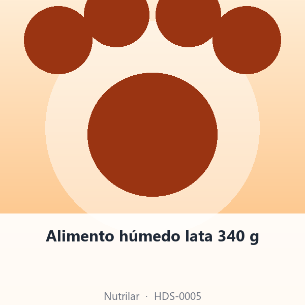 Alimento húmedo lata 340 g