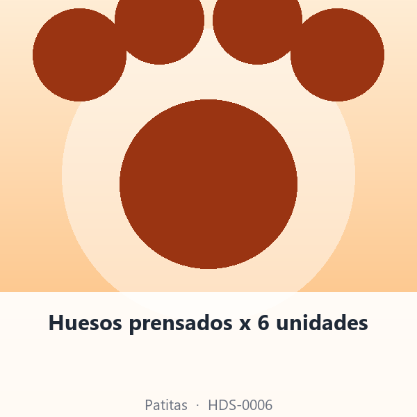 Huesos prensados x 6 unidades