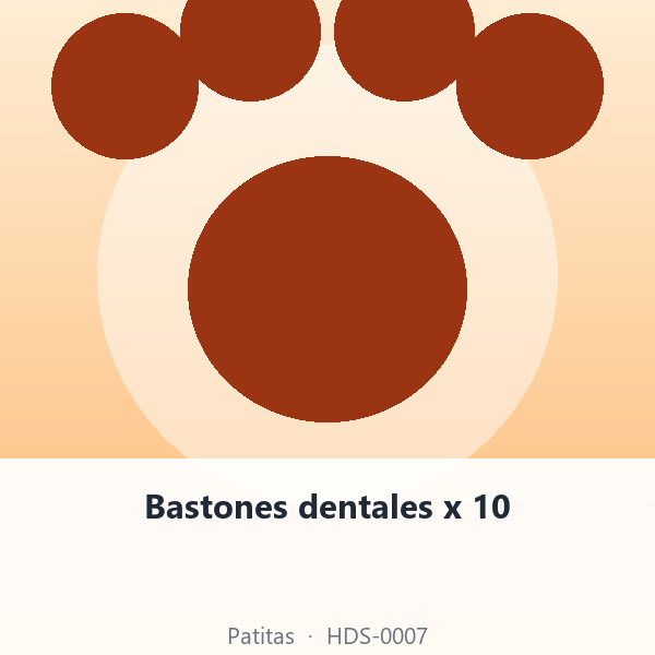 Bastones dentales x 10