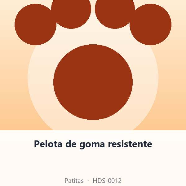 Pelota de goma resistente