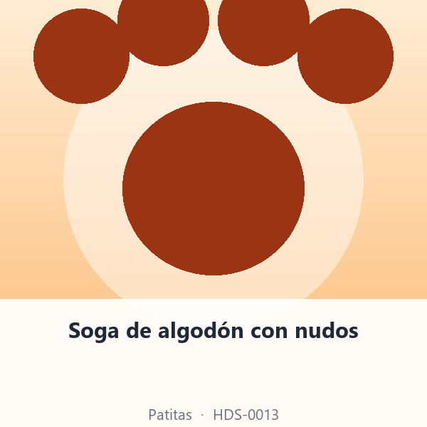 Soga de algodón con nudos
