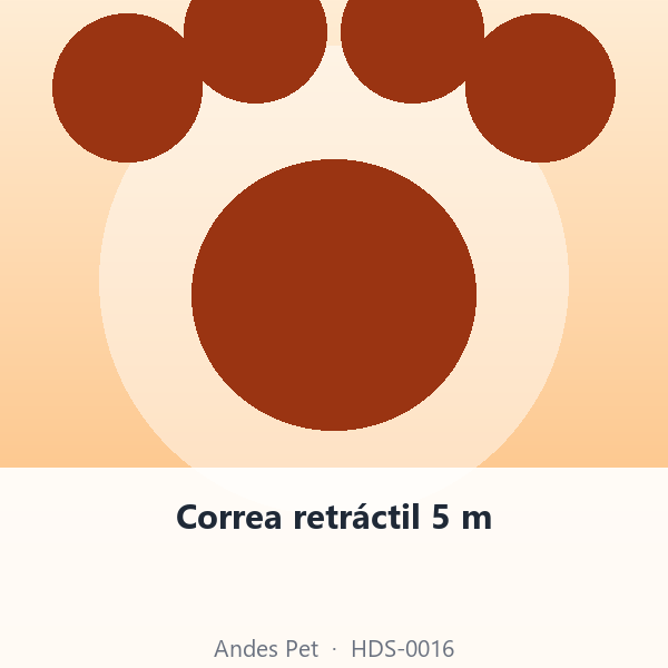 Correa retráctil 5 m
