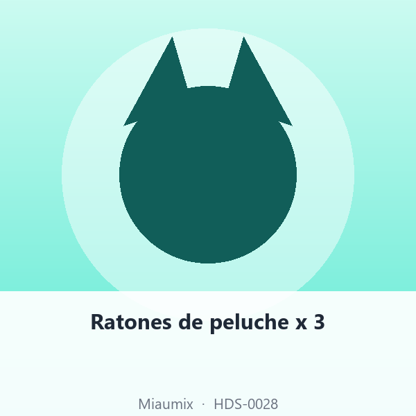 Ratones de peluche x 3