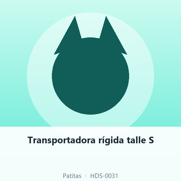 Transportadora rígida talle S