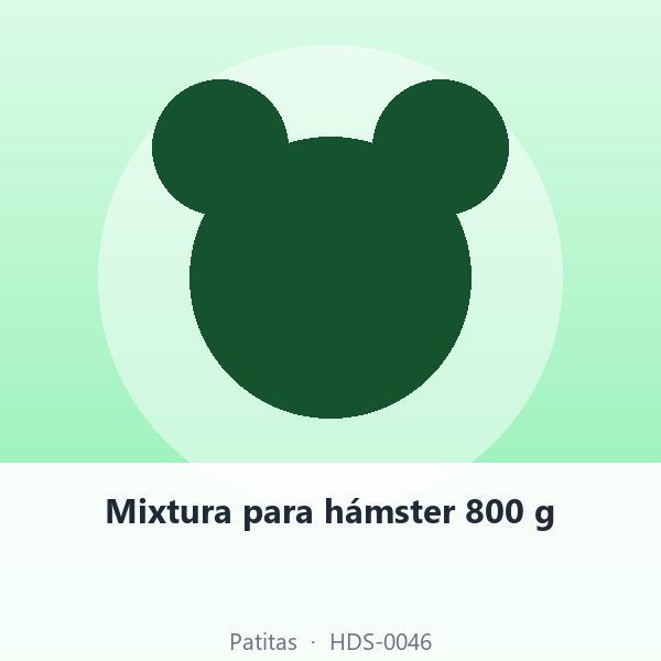 Mixtura para hámster 800 g