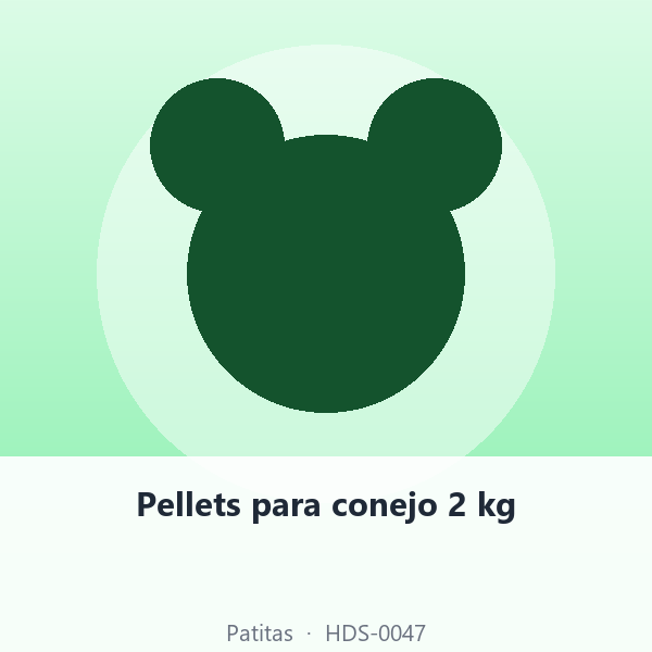 Pellets para conejo 2 kg