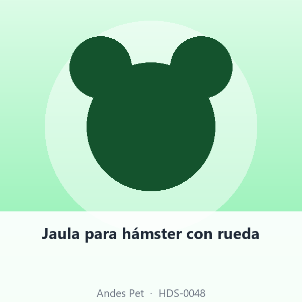 Jaula para hámster con rueda