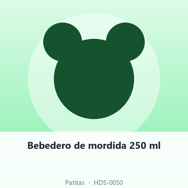 Bebedero de mordida 250 ml